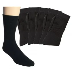 Aktions Tennissocken Sportsocken schwarz Aktion 5 Paar 39-42