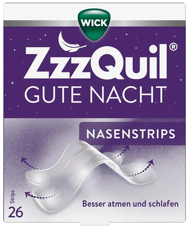 Wick Zzzquil Gute Nacht Nasenstrips