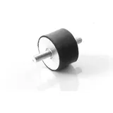 Maschinenfuß Möbelfuß Gummi-Metall-Element mit 2-seitigem Gewinde Diverse Größen TypA (M12 x 37, 75 x 25)