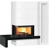 Studio-Serie 12/57.10.0B 11 kW - Nero Assoluto - Radiante 550/20/45-66.44H-ECOplus - mit Regal und Bank - links offen