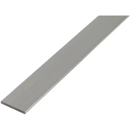 GAH Alberts Alberts Flachstange, Alu, blank, Kunststoff, silberfarben eloxiert, 2000 x 20 x 5 mm