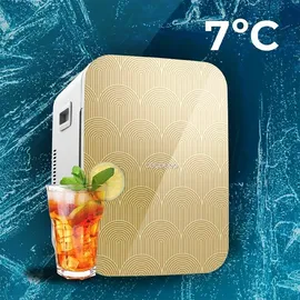 Cecotec Bolero MiniCooling 20L Bahamas Mini-Kühlschrank (20 l, 400 mm hoch, Gelb)