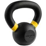 Wonder Core 2® Hantel-Set Kettlebell Power Coating 4 kg Schwarz und Gelb