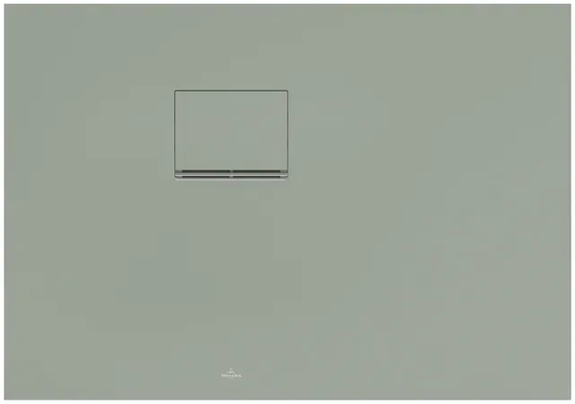 Villeroy & Boch Squaro Infinity Rechteck-Duschwanne Eck-Einbau links gegen Wand, 1300 x 700mm - Almond