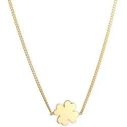 Elli PREMIUM Kleeblatt Glücksbringer Lucky 585 Gelbgold Ketten   Damen 