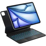 Inateck Magic Keyboard Tastatur Hülle für iPad Air 11 Zoll (2024) iPad Air 5/4 Schwarz