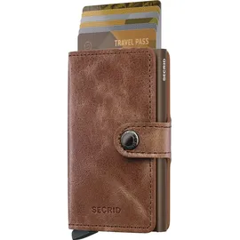 Secrid Miniwallet Vintage Portemonnaie cognac brown