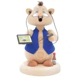 Schweda Räuchermann Hamster 13 cm mehrfarbig