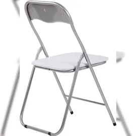 CLP Klappstuhl 45 x 45 x 78 cm silber/weiß