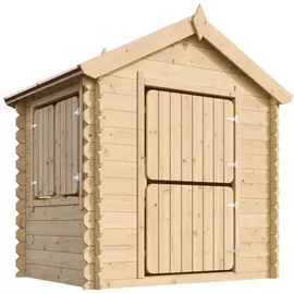 TIMBELA Spielhaus M516 Beige Holz