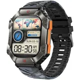 Smartwatch für Damen und Herren, 2-Zoll-Touchscreen, Smartwatch mit Bluetooth-Anrufen, IP67 wasserdichte Fitnessuhr  Schrittzähler für iOS, Andr...