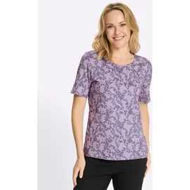 Sieh an! Kurzarm-Shirt in flieder-feige-bedruckt | Gr.: 42