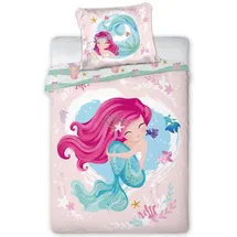 MCU Babybettwäsche 100x135 Meerjungfrau Kuscheltiere