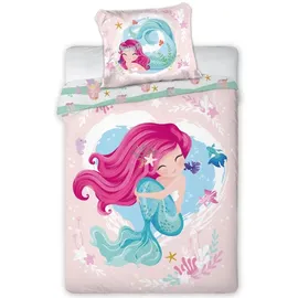 MCU Babybettwäsche 100x135 Meerjungfrau Kuscheltiere