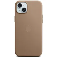 Apple iPhone 15 Plus Feingewebe Case mit MagSafe taupe