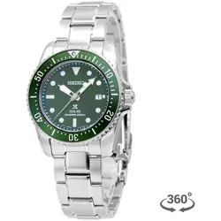 Seiko Men's SNE583P1 Prospex Green Dial Watch