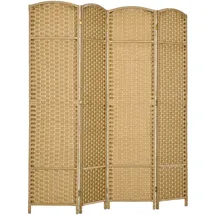 Homcom Paravent Natur Holz, 1.6x170x160 cm Raumteiler | Paravents, Paravents