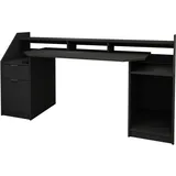 Schreibtisch Computertisch Gamingtisch Laptoptisch PC Tisch Schwarz / Weiß
