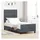vidaXL Boxspringbett 100 x 200 cm Dunkelgrau