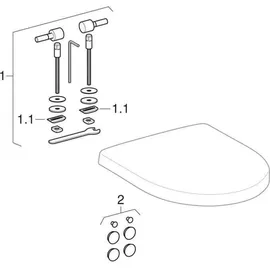 Geberit Renova Comprimo WC-Sitz Weiß