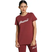 Puma ESS+ Script Tee, Unisex T-Shirts, Intense Red, 679315