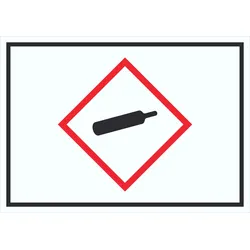 Schild Gasflasche Gas unter Druck Symbol A1 (594x841mm)