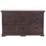 Marrakesch Orient & Mediterran Interior Vintage Sideboard Kommode mit Schubladen aus Holz Mapy