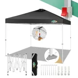 COBIZI Pavillon 3x3 Faltpavillon 3x3 wasserdicht stabil Winterfest mit | Pop-Up Klicksystem | UV-Schutz 50+ | Partyzelt Garten Zelt klappbar 3x3m mit Lüftungsöffnung inkl. Tasche & 8X Erdspieße, Blau