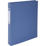 Exacompta 54222E Ringbuch A4, mit 2 Ringen, 30mm, antimikrobielle Wirkung, 1 Stück, Blau