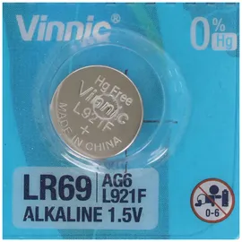 Vinnic Knopfzelle AG6 29 mAh 10 St.