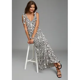 LAURA SCOTT Sommerkleid Gemustert Weiß 38