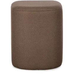 Pouf Darya aus Waben-Stoff, Tierra