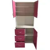 Hti-Living Küchenbuffet Blanca 80 x 180 x 40 cm PINK WEISS