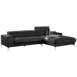 W.Schillig Eckcouch Mikrofaser 3-Sitzer Grau