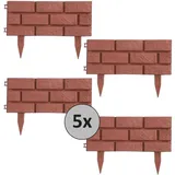 Hti-Living Beeteinfassung Steinmauer Terracotta Nessa