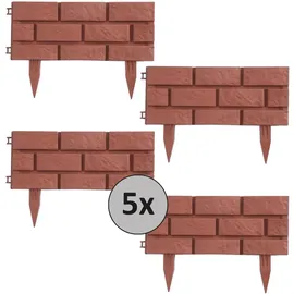 Hti-Living Beeteinfassung Steinmauer Terracotta Nessa
