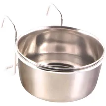 Trixie Edelstahlnapf mit Halter 300 ml/ø 9 cm,