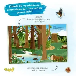 TRÖTSCH Stickerbuch Welt der Tiere 20340 30x23cm