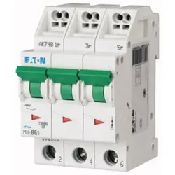 Eaton 101325 Leitungsschutzschalter mit Steckklemme, 8 A, 3p, Charakteristik: D PLI-D8/3