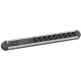 Bachmann Steckdosenleiste 9-fach 2 m Schwarz