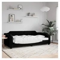VidaXL Tagesbett Schwarz 90x200 cm Stoff