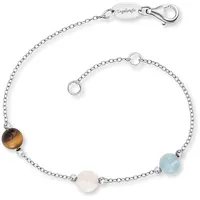Engelsrufer Armband mit Kraftsteinen Tigerauge/Rosenquarz/Blauer Achat  ERB-LILGEM-3ST-01 Größe verstellbar