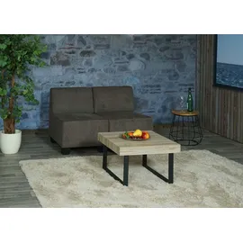 MCW 2-Sitzer Sofa Couch Moncalieri, Stoff/Textil ~ braun,