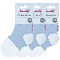Hoppediz Sockenhalter für Baby Socken, 0-6 Monate, 3-er Set,