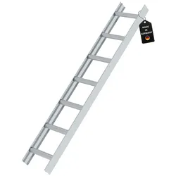PROREGAL Dachleiter Alu Natur 7 Sprossen