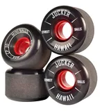 JUCKER HAWAII Longboard Rollen für Longboard, Skateboard, Cruiser & Mini Cruiser Wheels STREETBALLS - Longboard Skateboard Cruiser Rollen 60 MM 80A Mini Balls Black