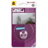 fix-o-moll Haken rund, transparent