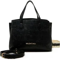 Valentino Pansy Shopper Polyurethan Black