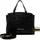 Valentino Pansy Shopper Polyurethan Black
