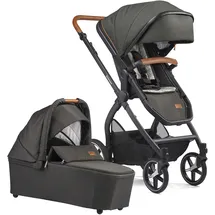 Gesslein »FX4 Soft+ mit Aufsatz Life, schwarz/cognac, dark olive«, mit Babywanne C3 und Babyschalenadapter